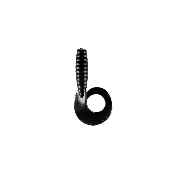 4" Turbo Twister Tail Grubs (10 Pack) - Black image
