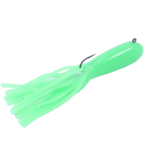 4'' GLOW IN THE DARK TUBE JIG | PRE RIGGED (3 Pack) image