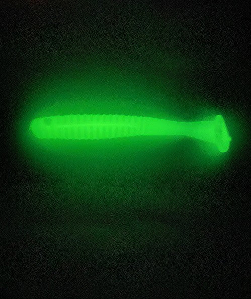 Glow in the dark 4'' Swimbait (6 Pack) image 0