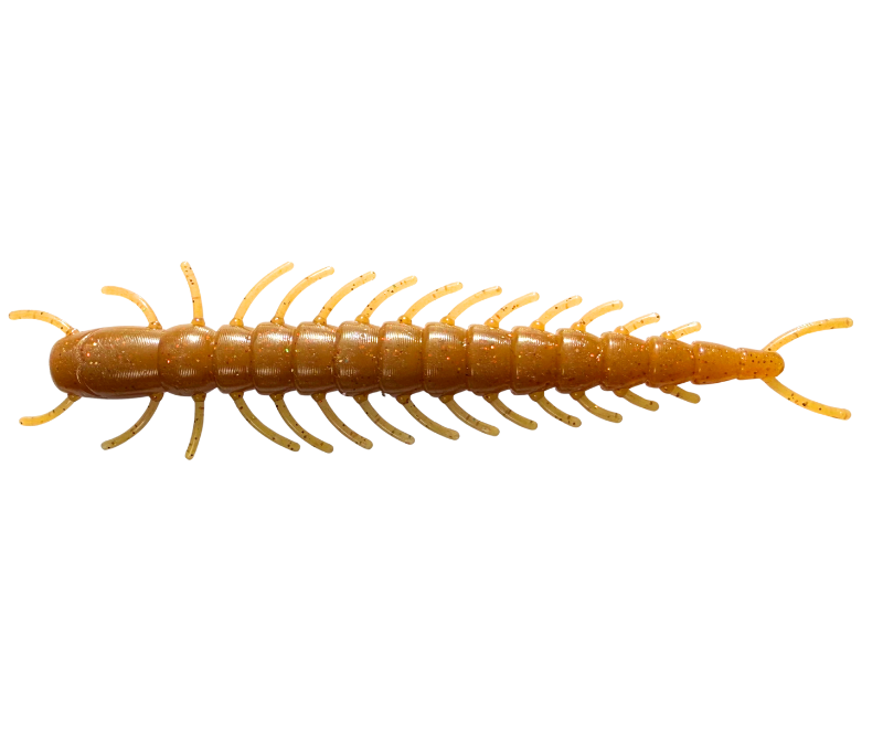 6 Inch centipede fishing lure on a white background