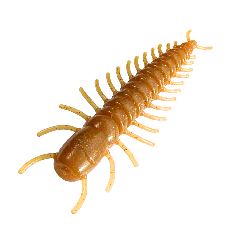 Centipede lure on a white background
