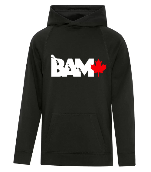 ATC™ GAME DAY™ FLEECE TWO TONE HOODED SWEATSHIRT. WHITE LOGO - Medium, Black/Black image