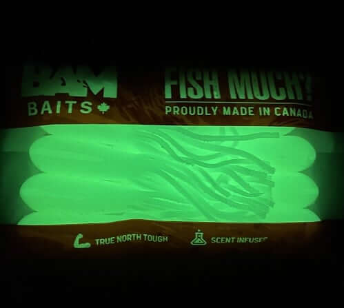 4'' SIDEWINDER TUBE (8 Pack) - Glow in the dark image