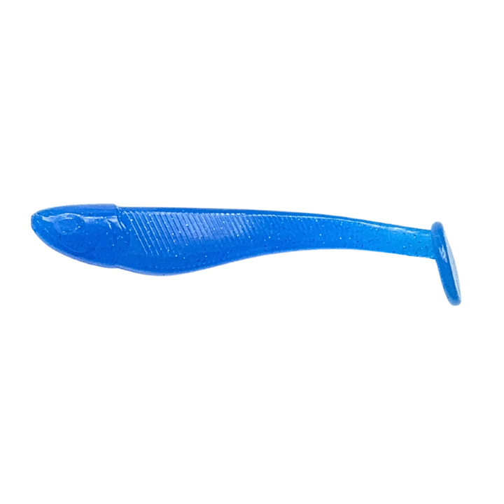 Blue fishing lure on a white background
