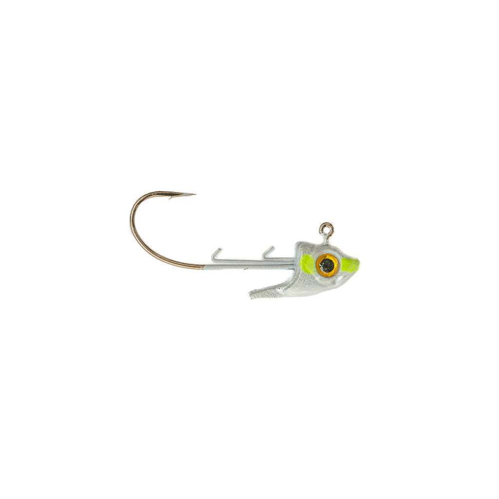 Bam Baits Swimbait Jig - 3/pk - White & Chartreuse image