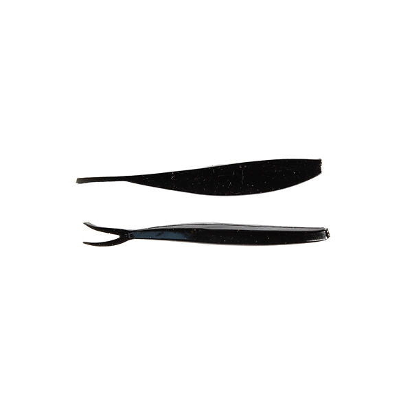 4" Fork Tail Lures (8 Pack) - Black image